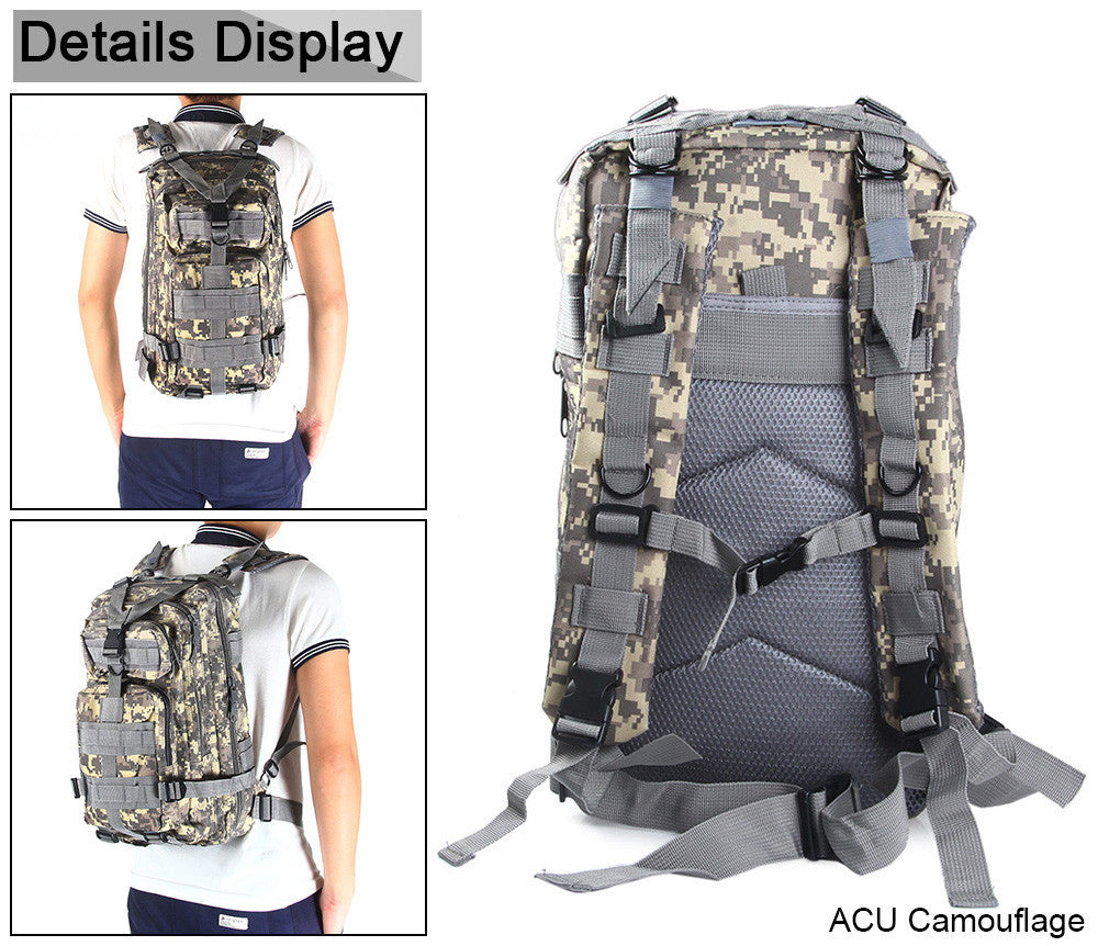 30L Military Camouflage Tactical Backpack
