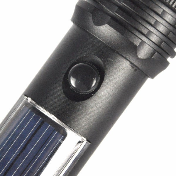 Rechargeable LED Flashlight Solar Powered
