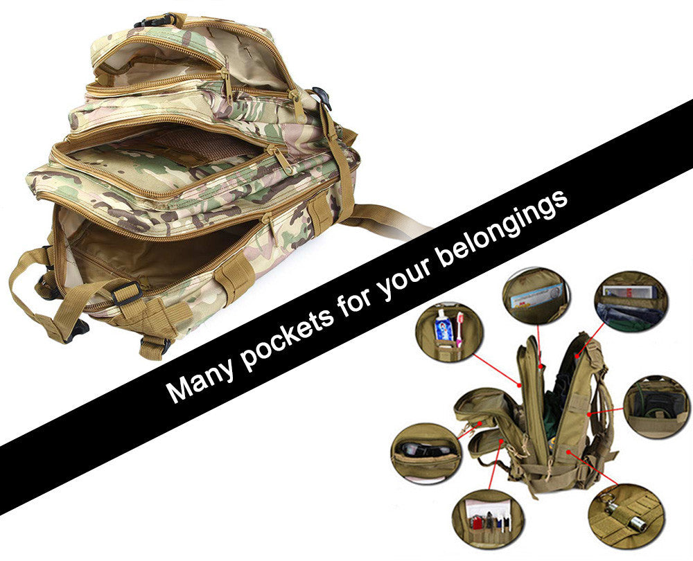 30L Military Camouflage Tactical Backpack