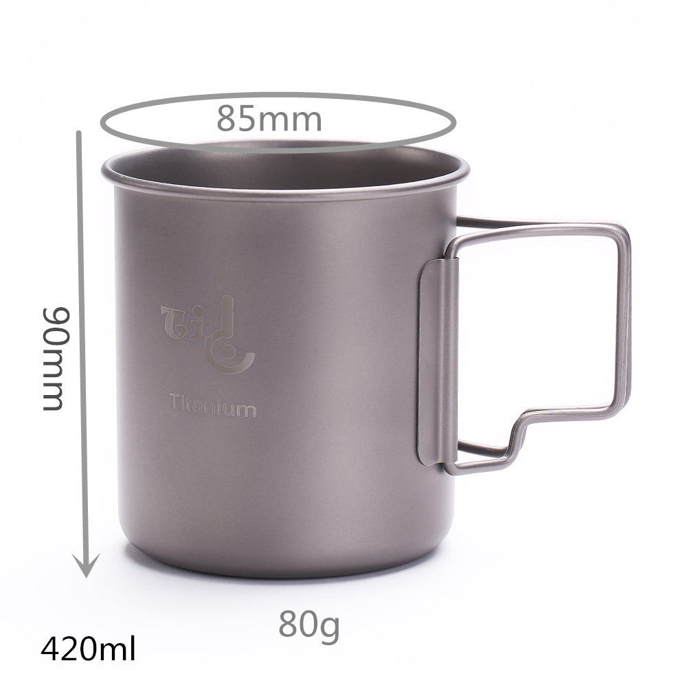 420ml 80g Survival Titanium Tableware