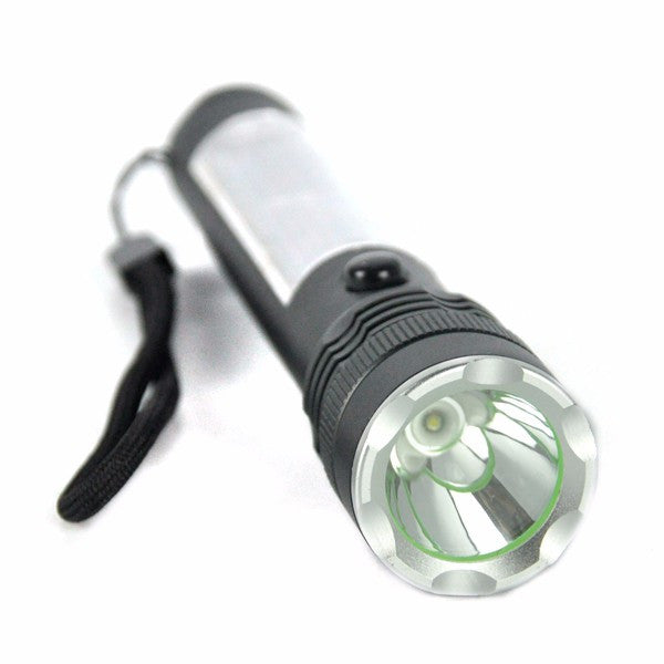 Rechargeable LED Flashlight Solar Powered