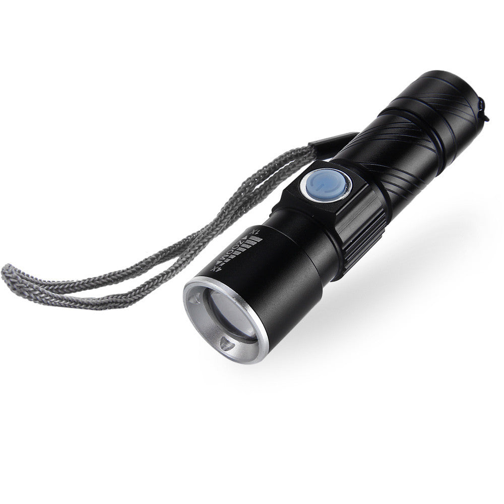 Mini LED Flashlight ZOOM Rechargeable