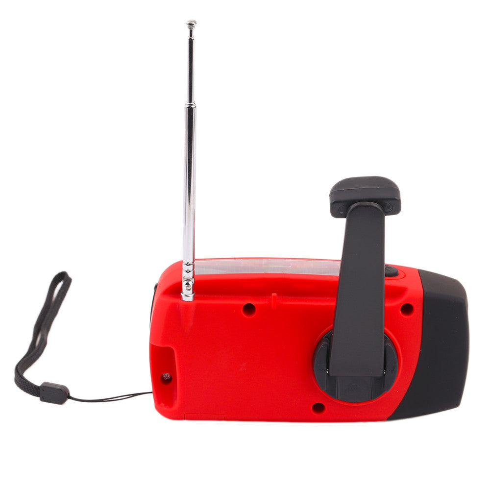 Solar Hand Crank Self Powered Flashlight