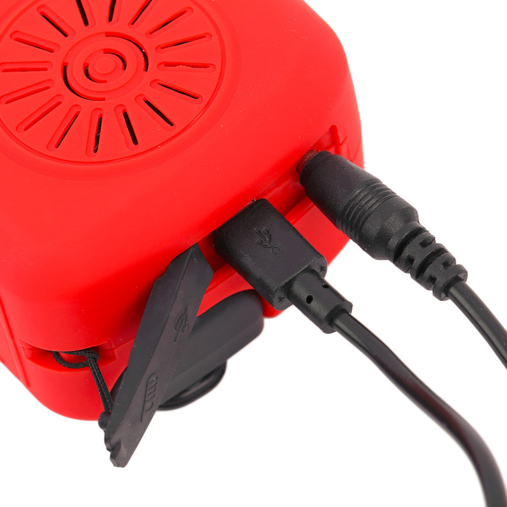 Solar Hand Crank Self Powered Flashlight