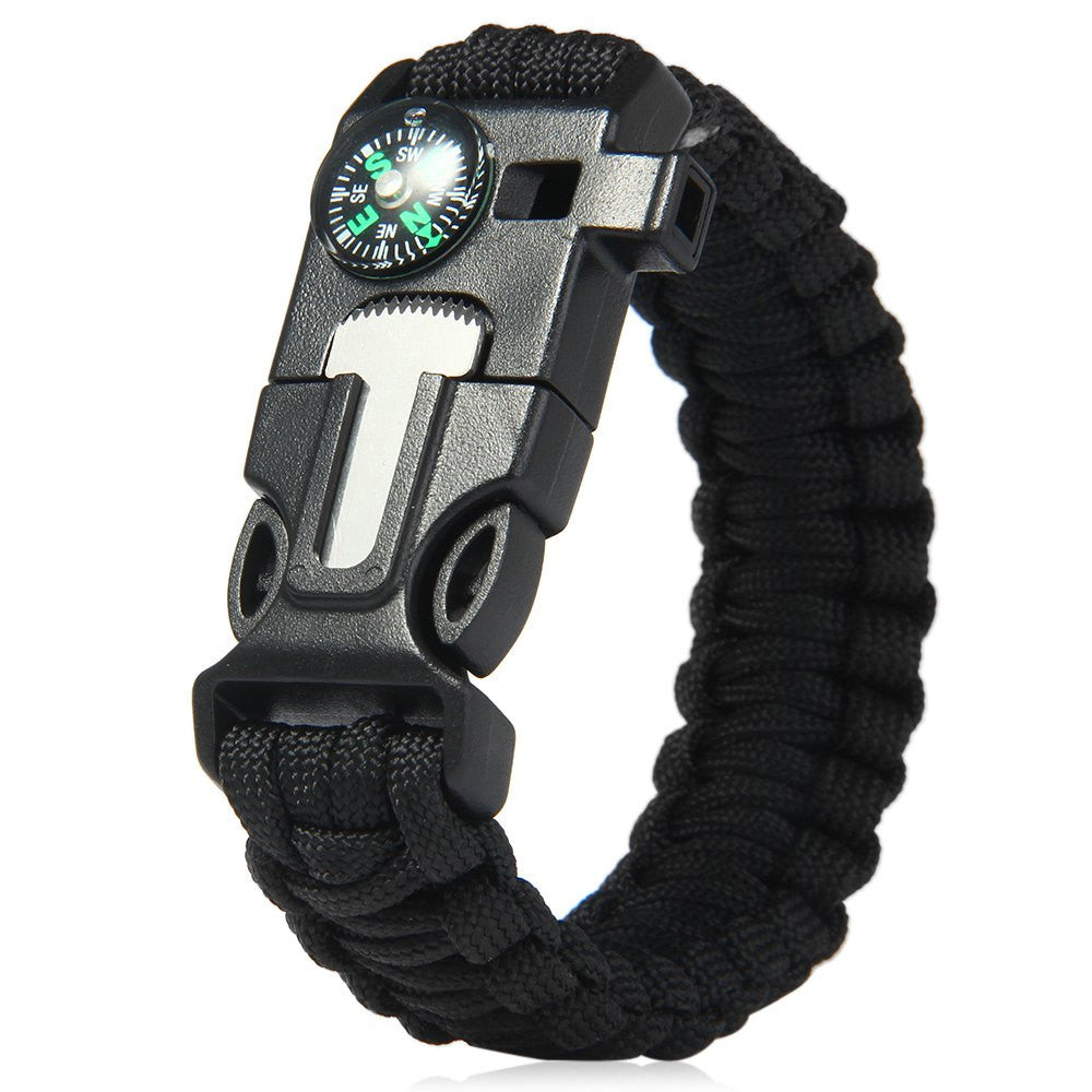 5 in 1 Outdoor Camping/Survival Gear Paracord Bracelet