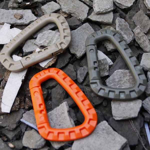 5 PCS Outdoor Plastic Carabiners Hanging Buckle Hook Survival Tool