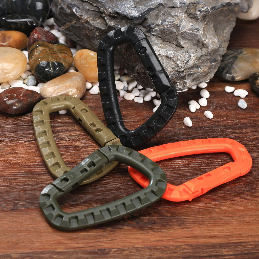5 PCS Outdoor Plastic Carabiners Hanging Buckle Hook Survival Tool