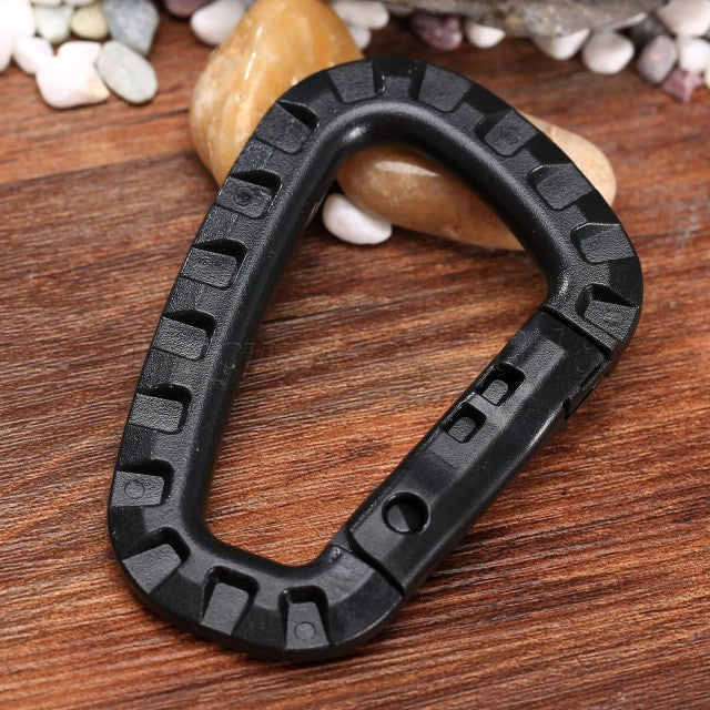 5 PCS Outdoor Plastic Carabiners Hanging Buckle Hook Survival Tool