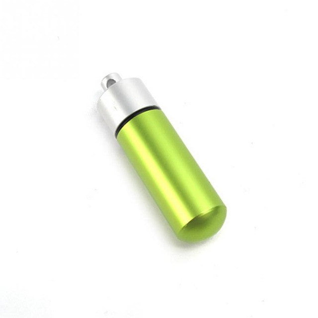 High Quality EDC Survival Aluminum Waterproof Medicine Bottle