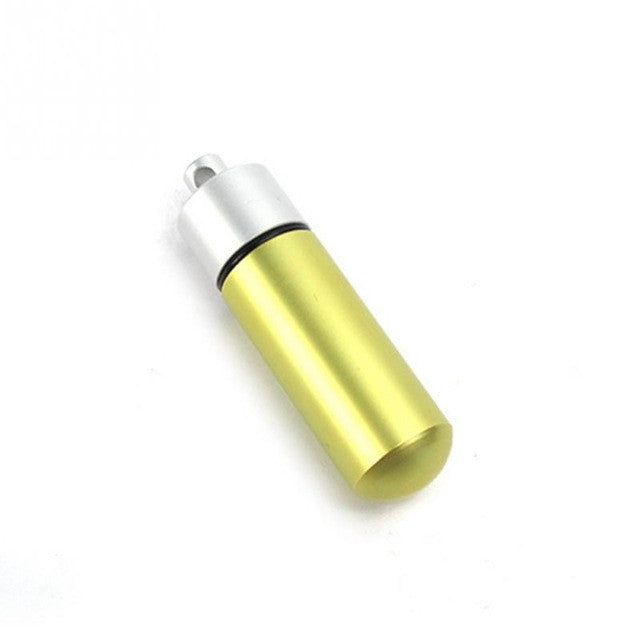 High Quality EDC Survival Aluminum Waterproof Medicine Bottle