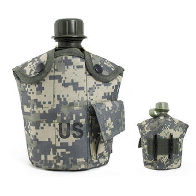 3PCS/Set Portable Canteen Tactical Water Bottle Army Cup Thermal Insulation for Survival
