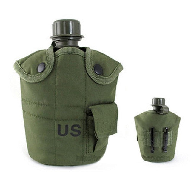 3PCS/Set Portable Canteen Tactical Water Bottle Army Cup Thermal Insulation for Survival