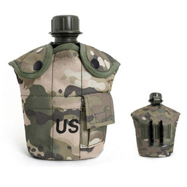 3PCS/Set Portable Canteen Tactical Water Bottle Army Cup Thermal Insulation for Survival