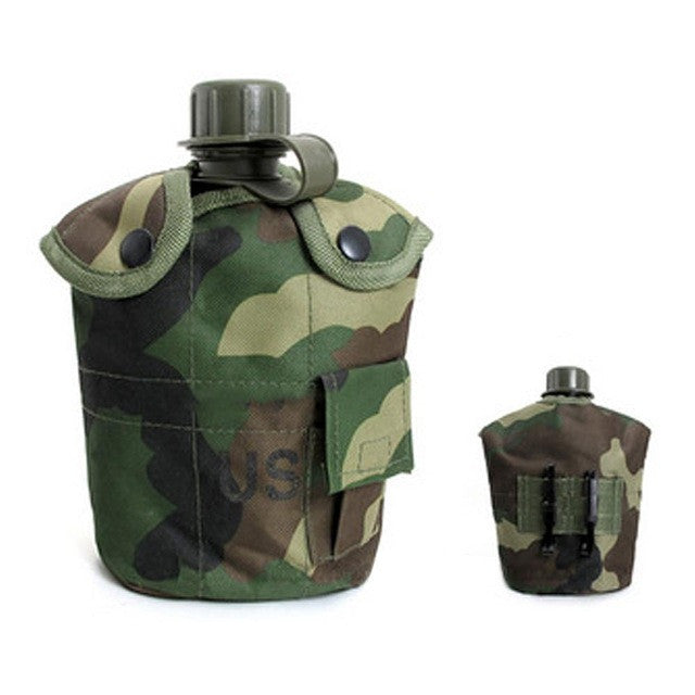 3PCS/Set Portable Canteen Tactical Water Bottle Army Cup Thermal Insulation for Survival
