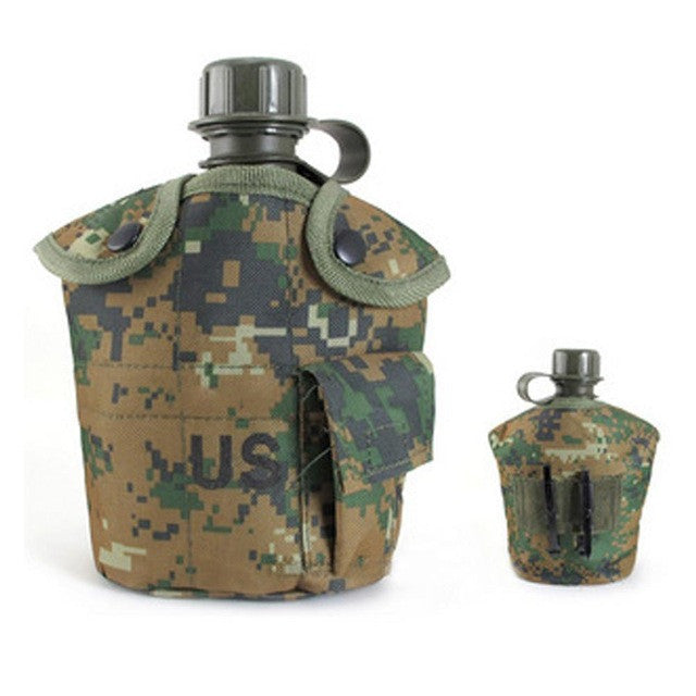 3PCS/Set Portable Canteen Tactical Water Bottle Army Cup Thermal Insulation for Survival