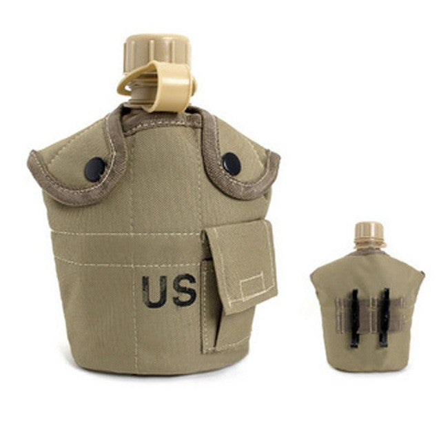 3PCS/Set Portable Canteen Tactical Water Bottle Army Cup Thermal Insulation for Survival
