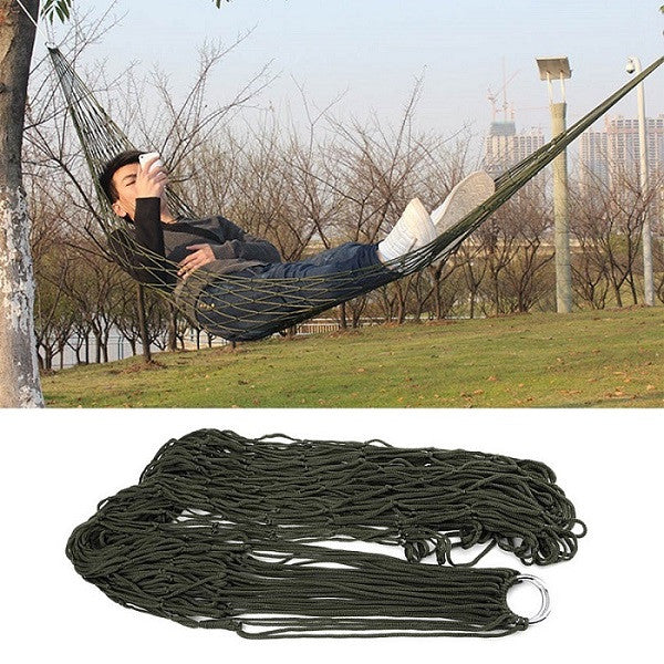 Portable Nylon Hammock swing Sleeping Bed Hang Mesh Net good for Camping/Survival
