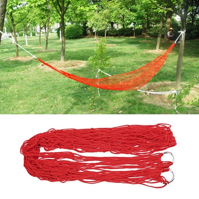 Portable Nylon Hammock swing Sleeping Bed Hang Mesh Net good for Camping/Survival