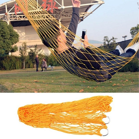 Portable Nylon Hammock swing Sleeping Bed Hang Mesh Net good for Camping/Survival