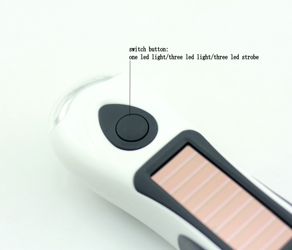 Portable 3 LED Hand-Cranked Dynamo Solar Power Fashlight