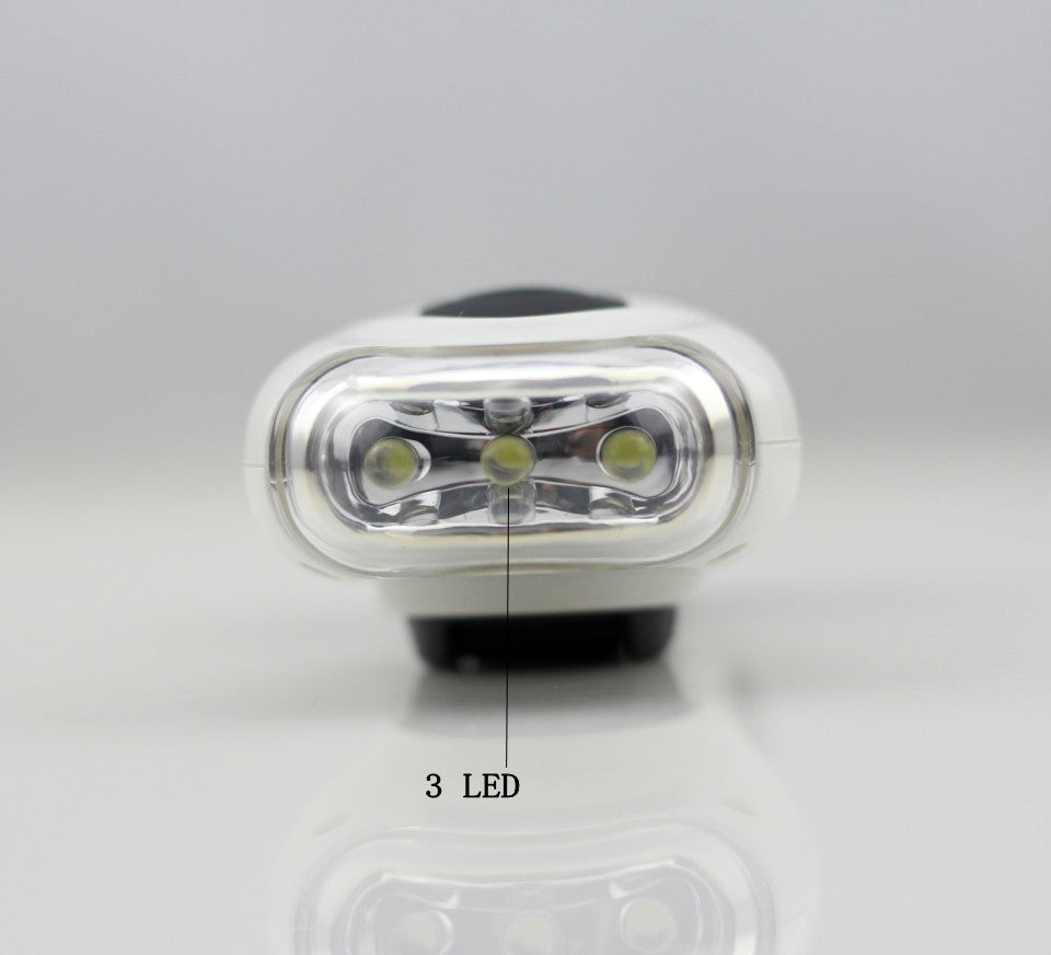 Portable 3 LED Hand-Cranked Dynamo Solar Power Fashlight