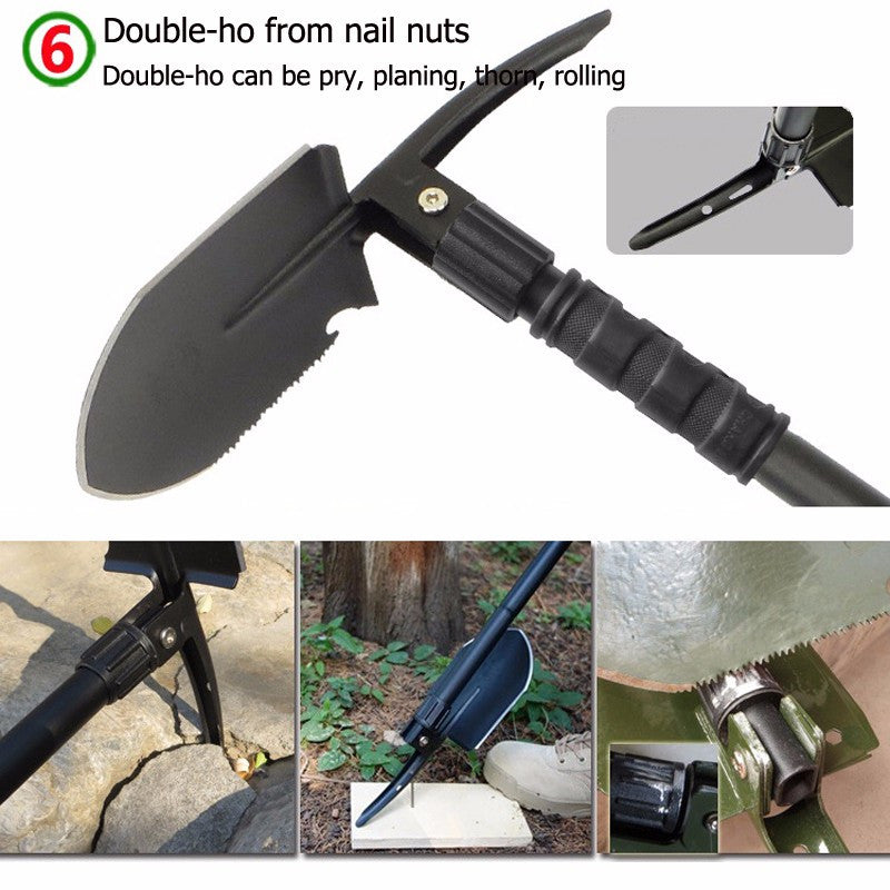 Top Quality Alloy Steel Portable Folding Shovel Survival Tool