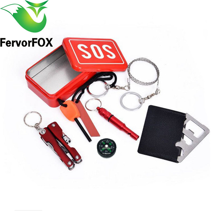 1 Set SOS Survival First Aid Kit