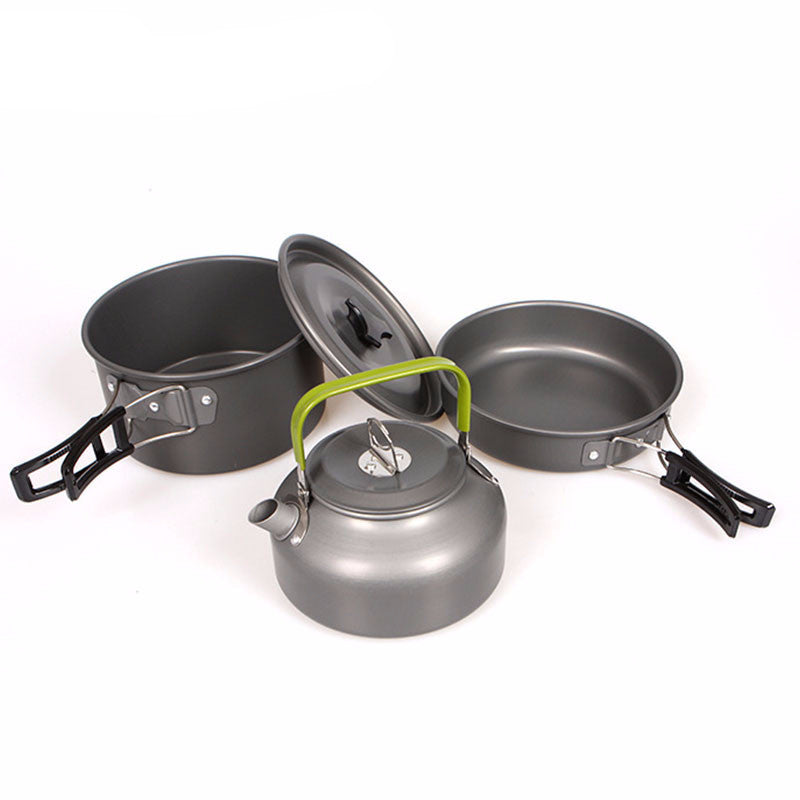 Military Boiler Frying Teapot Set Cookware