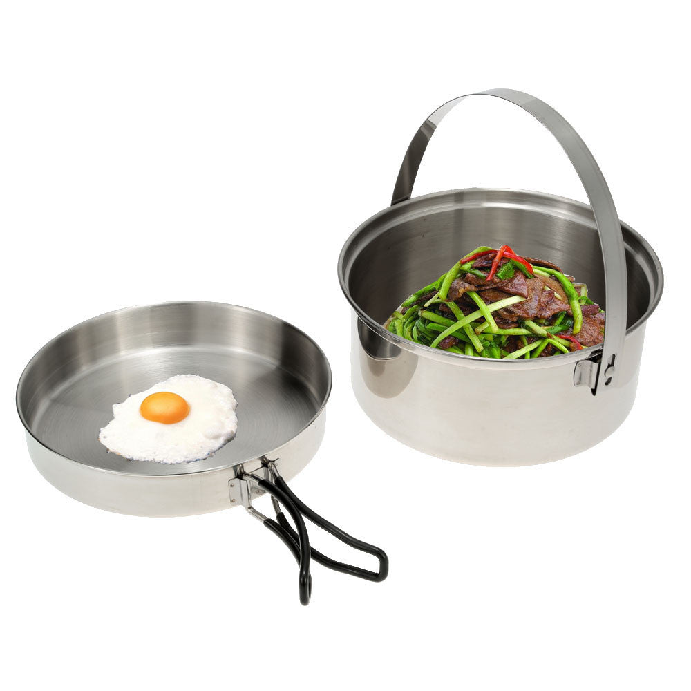 Stainless Steel Cooking Set Use for Camping/Survival