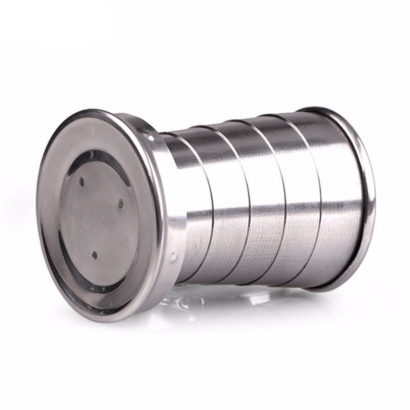 1Pcs Stainless Steel Folding Cup for Survival