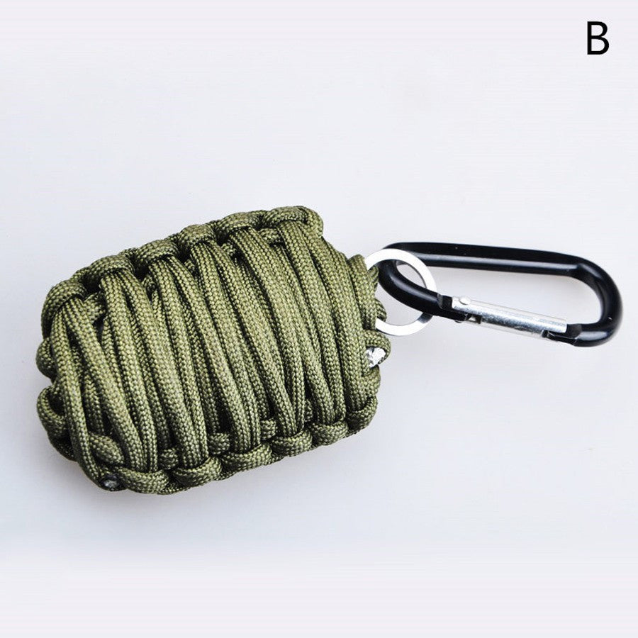 EDC Grenade 550 Paracord Survival Kit Sharp Eye Knife