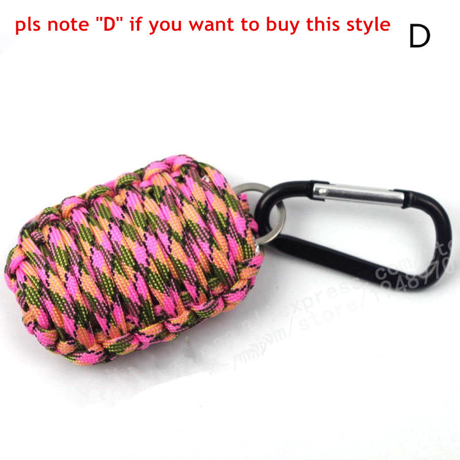 EDC Grenade 550 Paracord Survival Kit Sharp Eye Knife