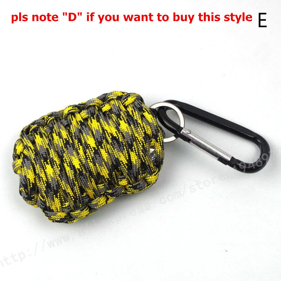 EDC Grenade 550 Paracord Survival Kit Sharp Eye Knife