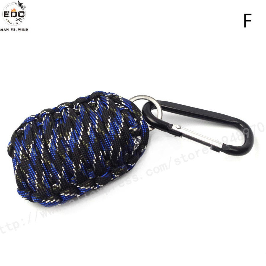EDC Grenade 550 Paracord Survival Kit Sharp Eye Knife