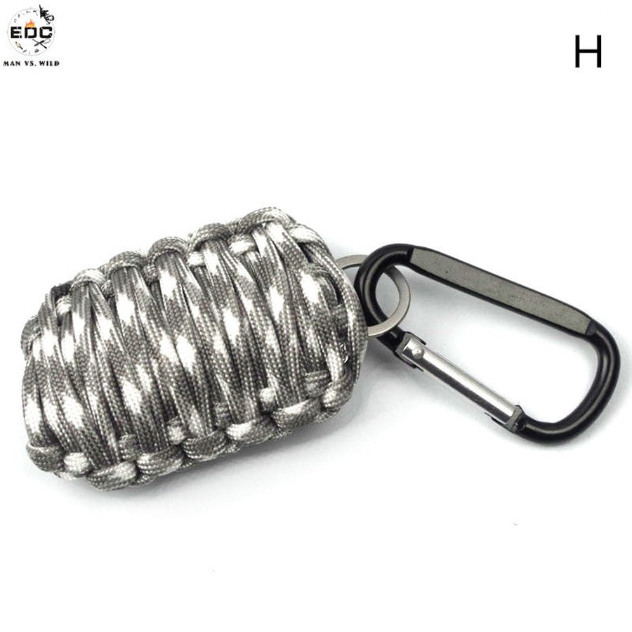 EDC Grenade 550 Paracord Survival Kit Sharp Eye Knife
