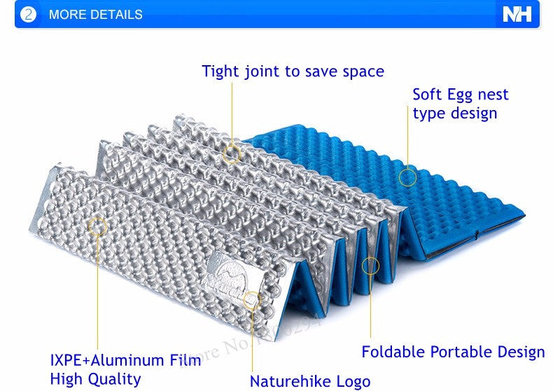Portable Naturehike Moistureproof Camping Folding Sleeping Pad