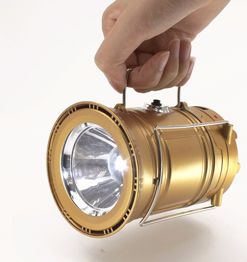 6LEDs Rechargeable Solar Power Luminaire LED Lantern type Flashlight