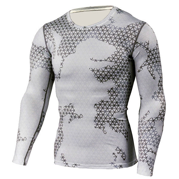 New Military Camouflage Quick Dry Crossfit Long Sleeve Shirt