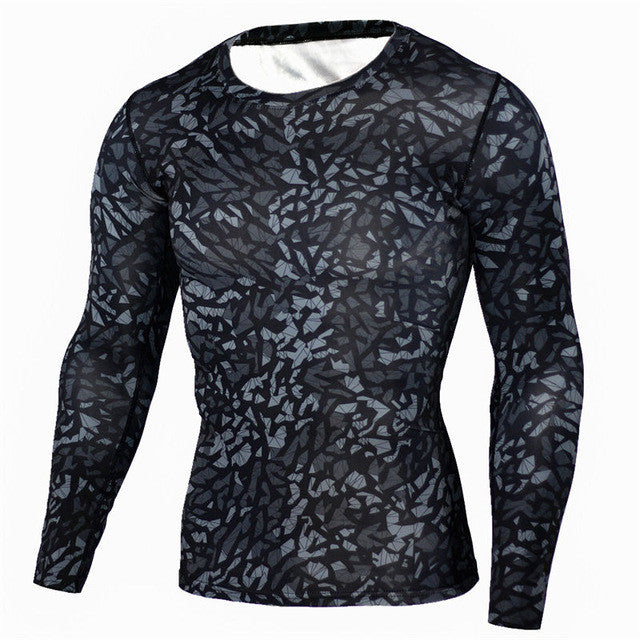 New Military Camouflage Quick Dry Crossfit Long Sleeve Shirt