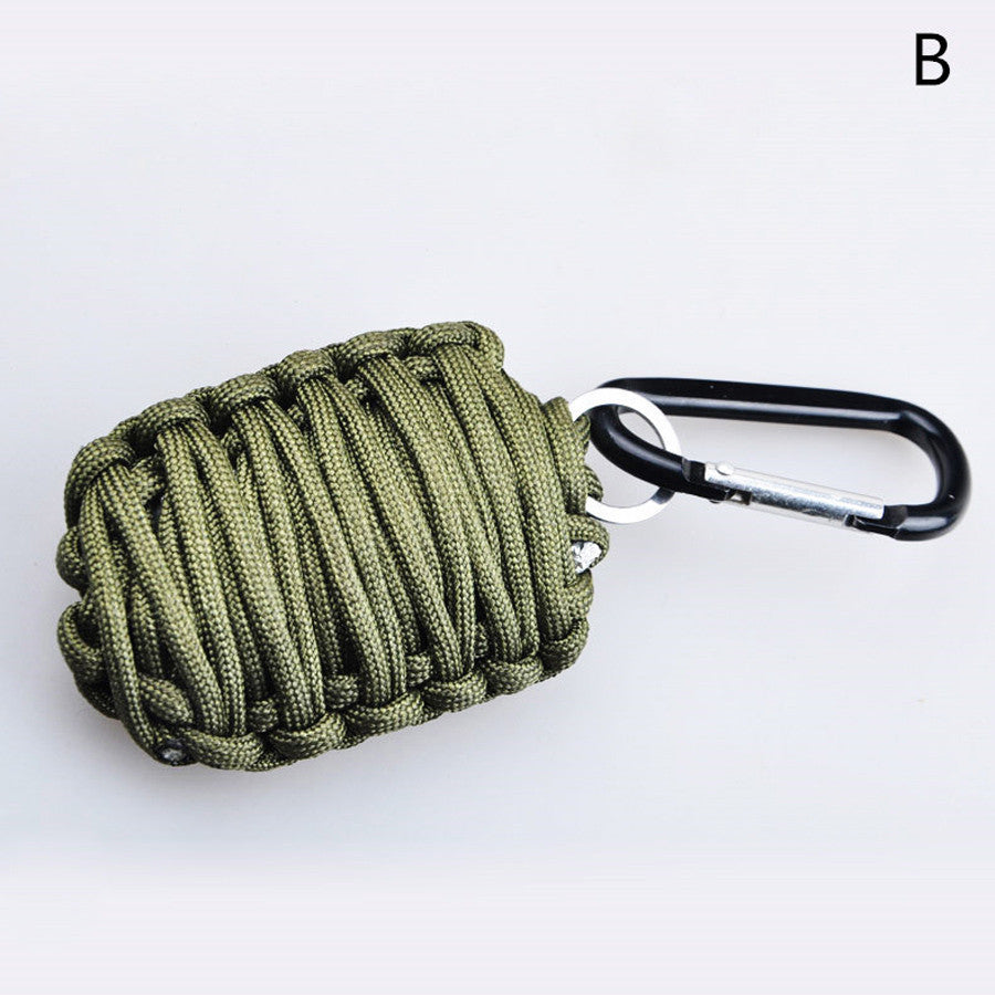 EDC Grenade 550 Paracord Survival Kit Sharp Eye Knife