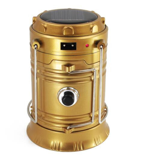 6LEDs Rechargeable Solar Power Luminaire LED Lantern type Flashlight
