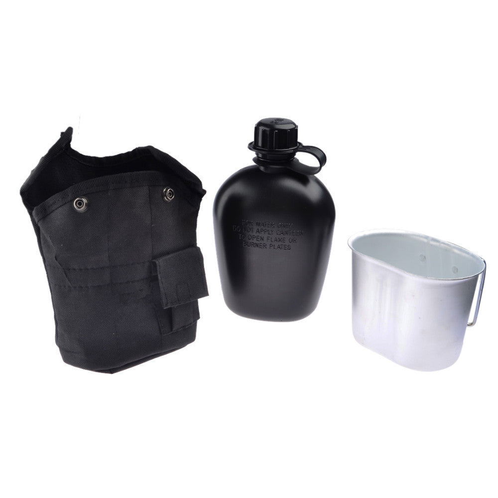 3PCS/Set Portable Canteen Tactical Water Bottle Army Cup Thermal Insulation for Survival